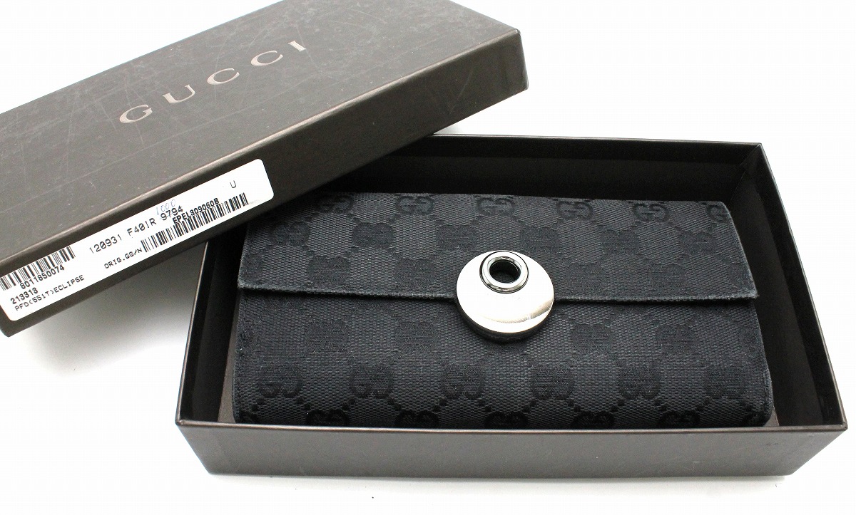 楽天市場】【財布】GUCCI グッチ GGキャンバス Wホック ダブルホック