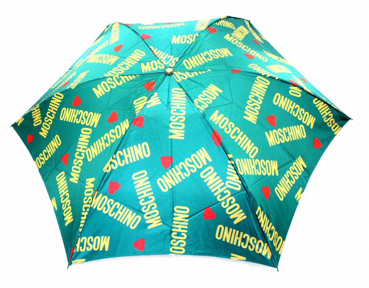 楽天市場】MOSCHINO モスキーノ 折りたたみ傘 日傘 雨傘 グリーン