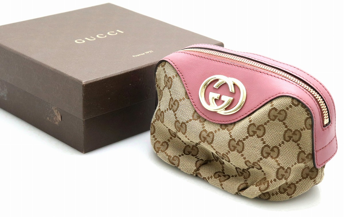 楽天市場】【バッグ】GUCCI グッチ スーキー GGキャンバス ポーチ 化粧