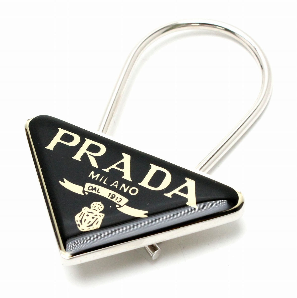楽天市場】PRADA プラダ ロゴ プレート キーホルダー キーチャーム