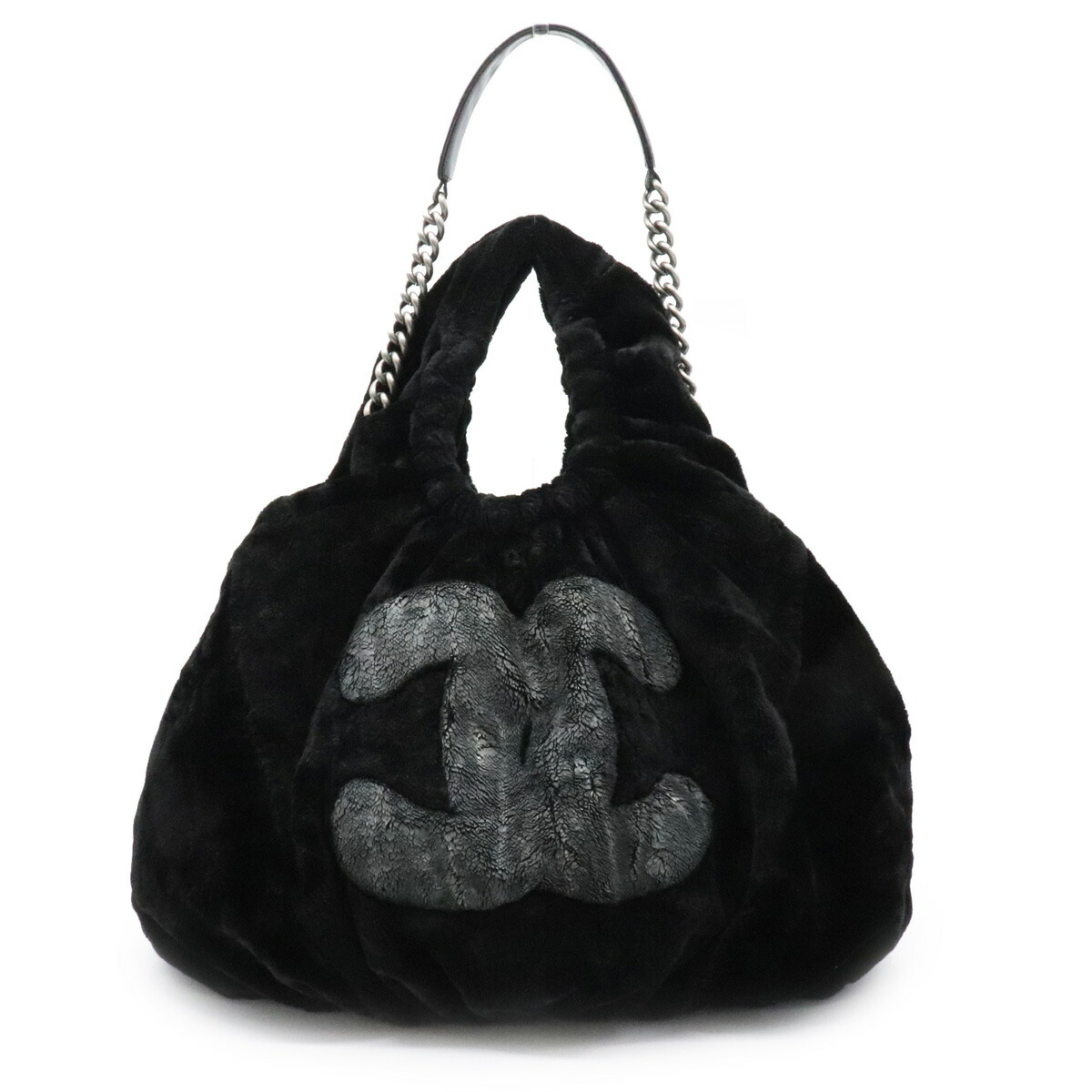 楽天市場】【バッグ】CHANEL シャネル ココマーク ファーバッグ