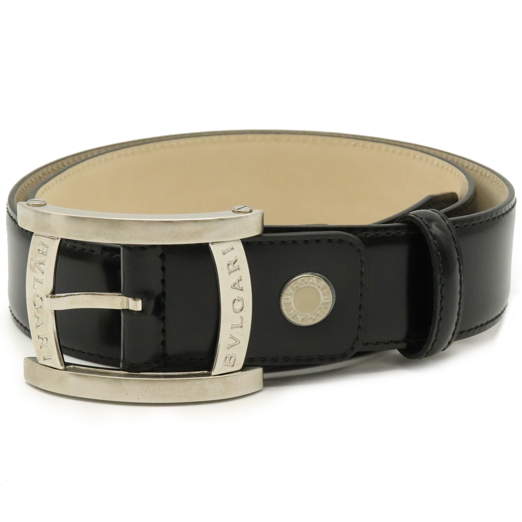楽天市場】BVLGARI ブルガリ アショーマ ベルト メンズ レザー 黒