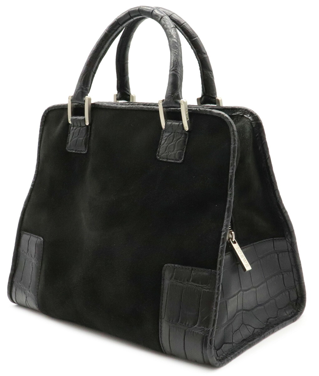 楽天市場】【バッグ】LOEWE ロエベ アナグラム ハンドバッグ スエード