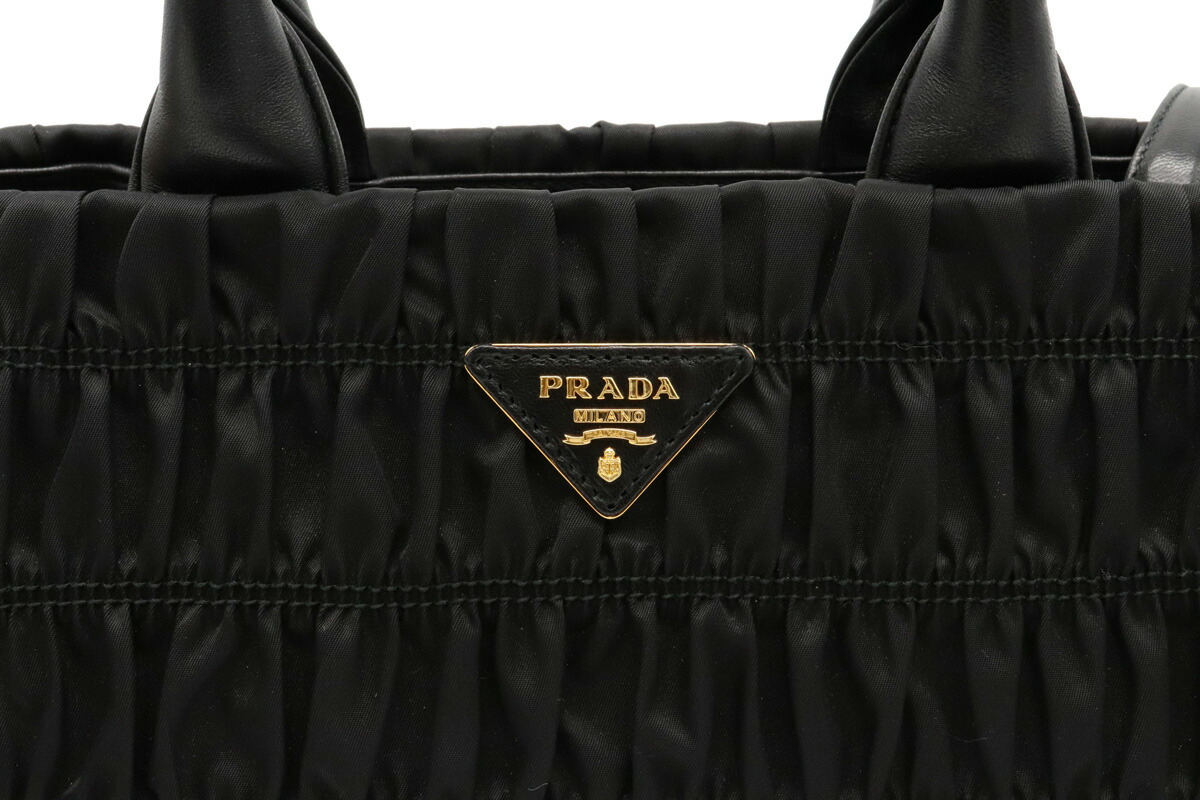 楽天市場】【バッグ】PRADA プラダ ギャザー ハンドバッグ ショルダー