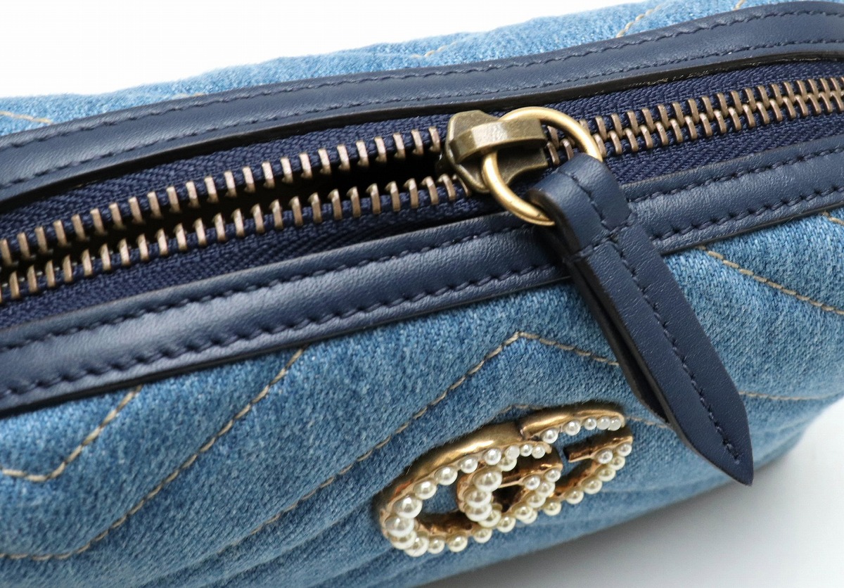 楽天市場】【バッグ】GUCCI グッチ GGマーモント デニム