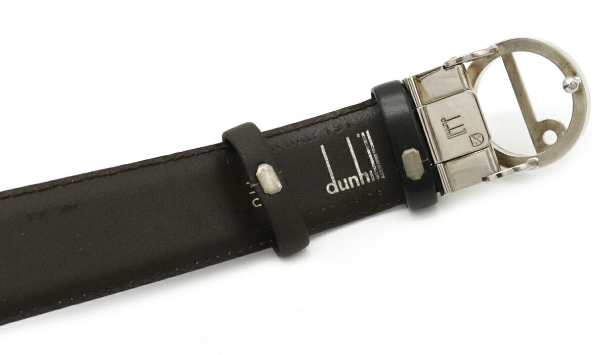 楽天市場】dunhill ダンヒル Dロゴ バックル ベルト レザー ブラック