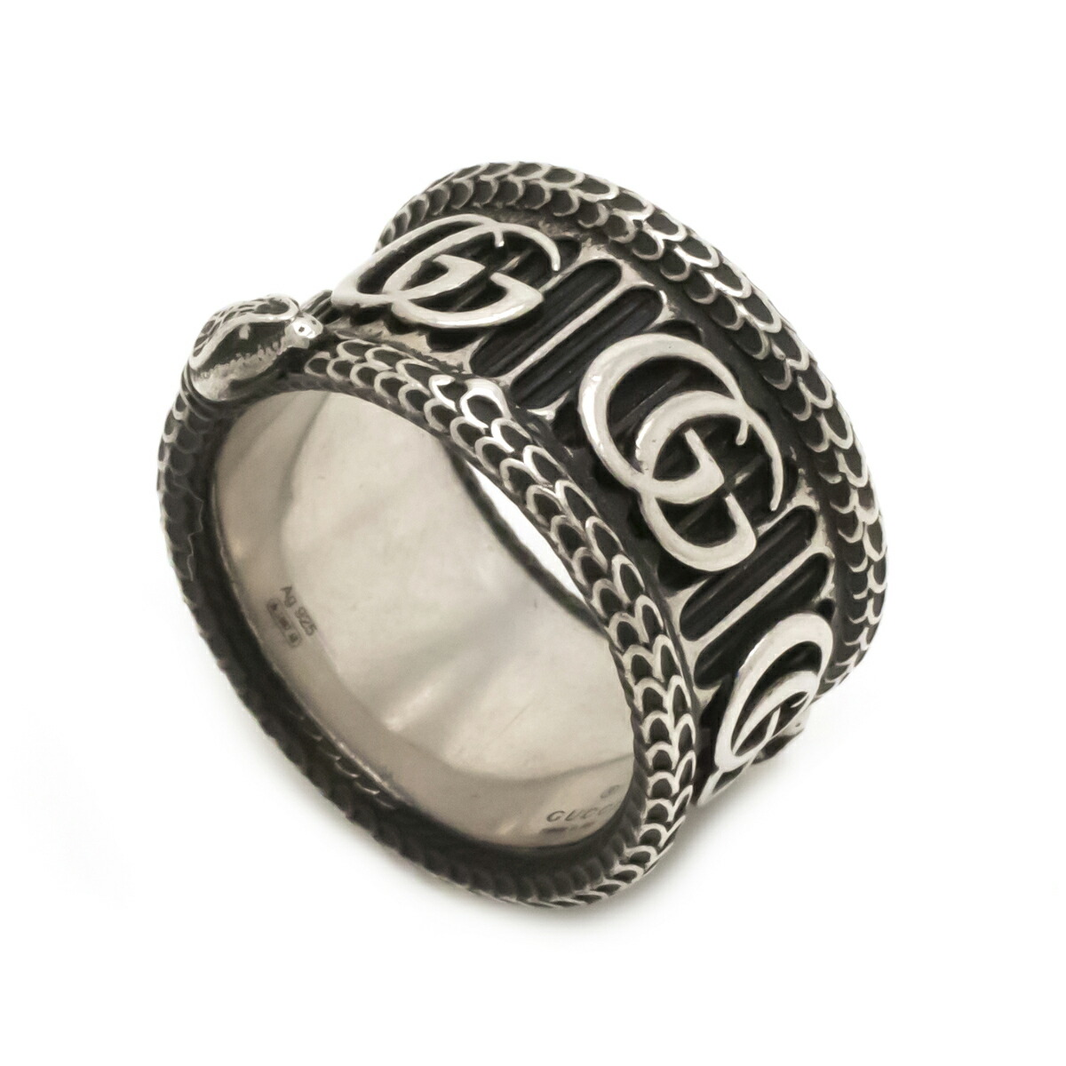 楽天市場】【ジュエリー】GUCCI グッチ ダブルG スネーク 蛇 ワイド