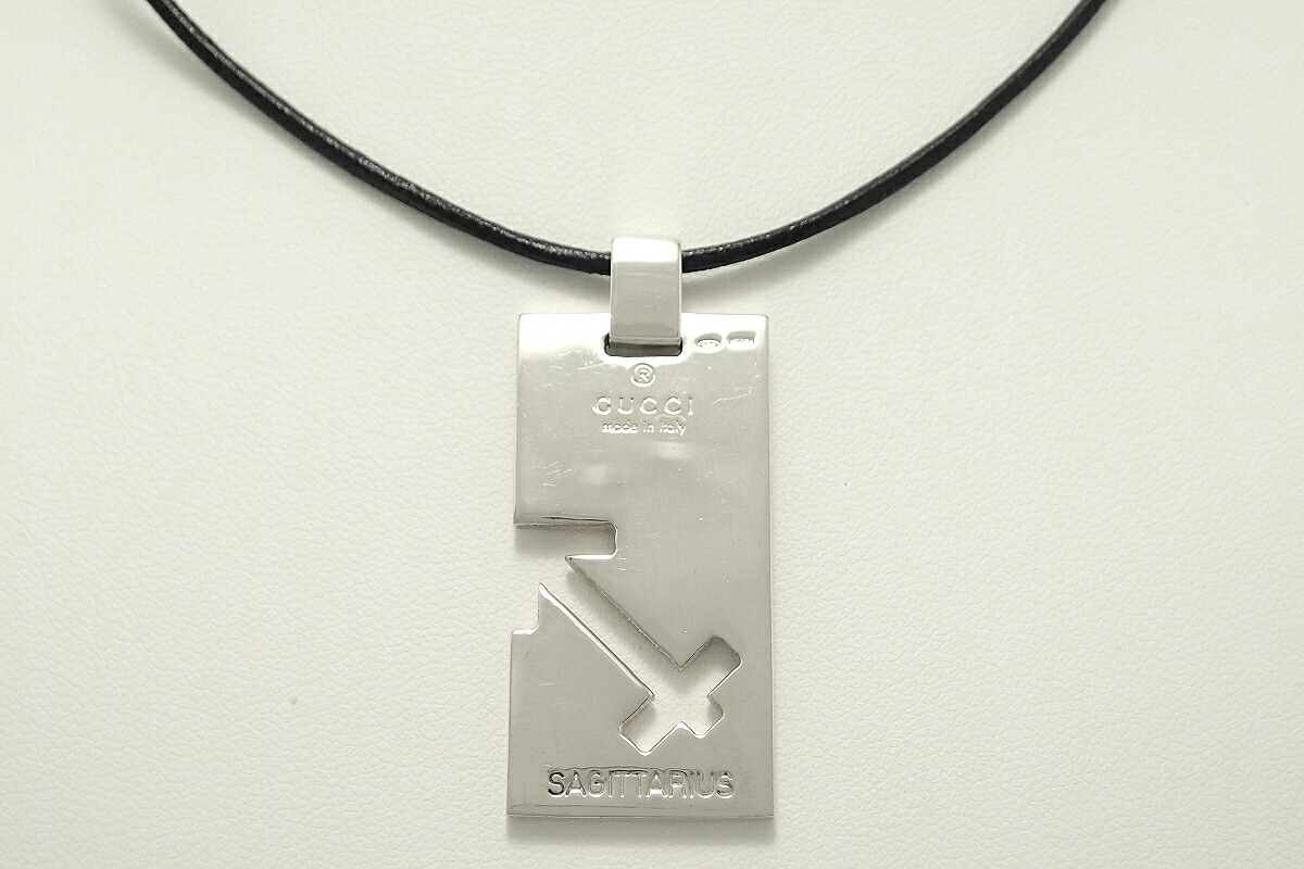 楽天市場】【ジュエリー】GUCCI グッチ シルバー プレート ペンダント