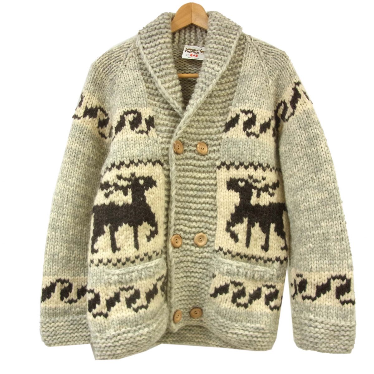 楽天市場】カウチン セーター 鹿柄の通販