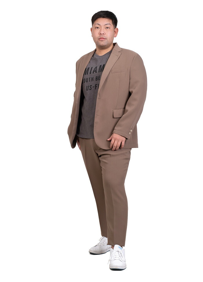 楽天市場】大きいサイズ メンズ 洗える ストレッチ セットアップ