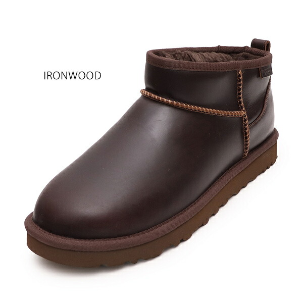 楽天市場】アグ【UGG】1158191 Classic Ultra Mini LTHR Regen メンズ