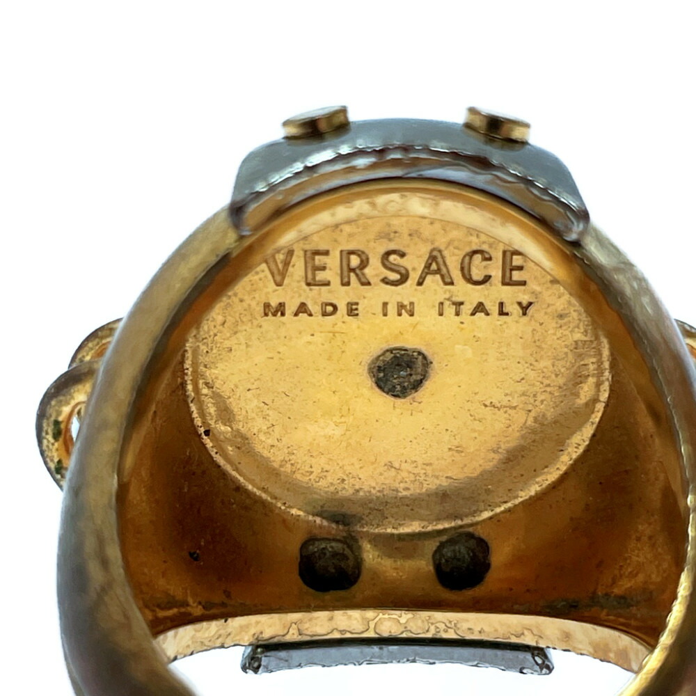 楽天市場】【中古】VERSACE ヴェルサーチ GP メデューサ リング メンズ