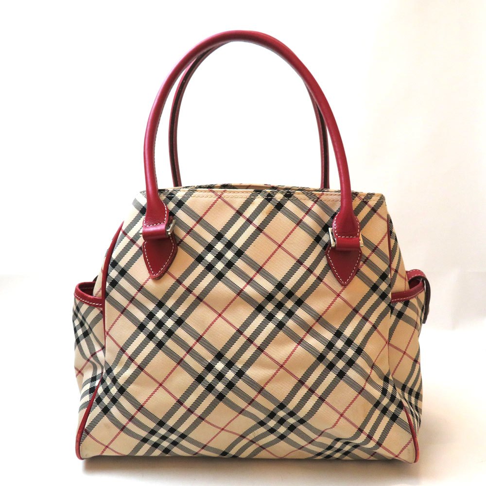 楽天市場】中古 バーバリー ハンドバッグ トートバッグ ノバチェック