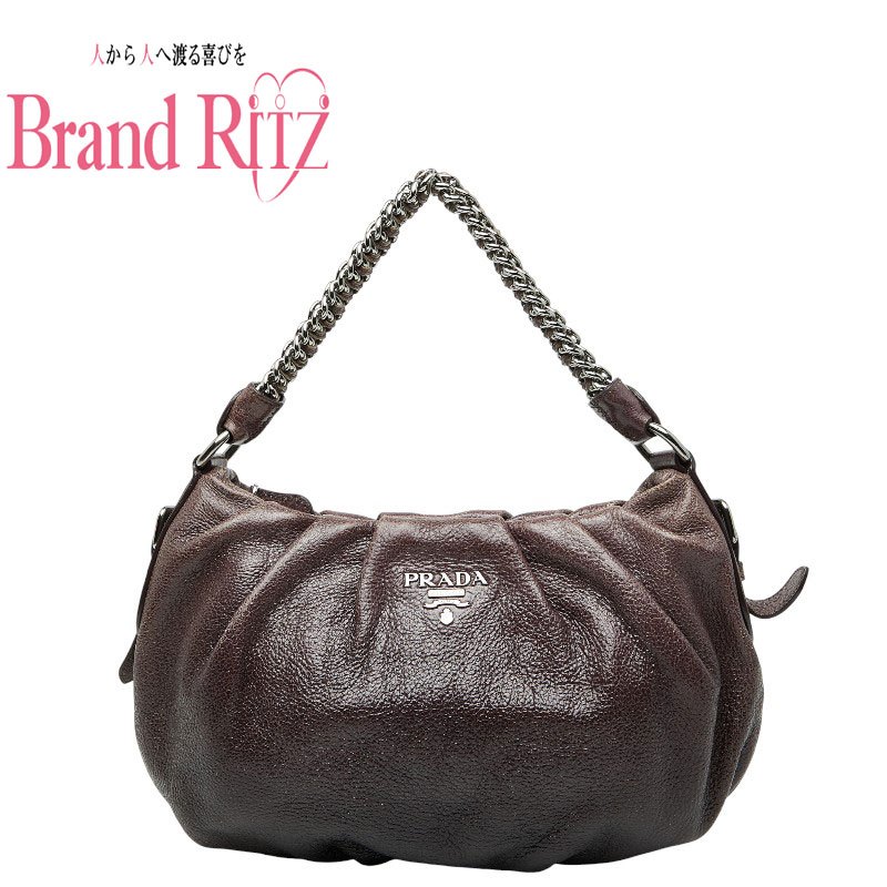 楽天市場】プラダ ワンショルダーバッグ レザーの通販
