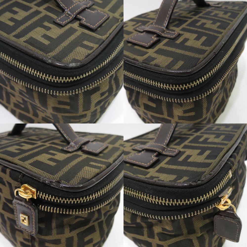 楽天市場】中古 フェンディ ズッカ柄 バニティバッグ ポーチ ABランク