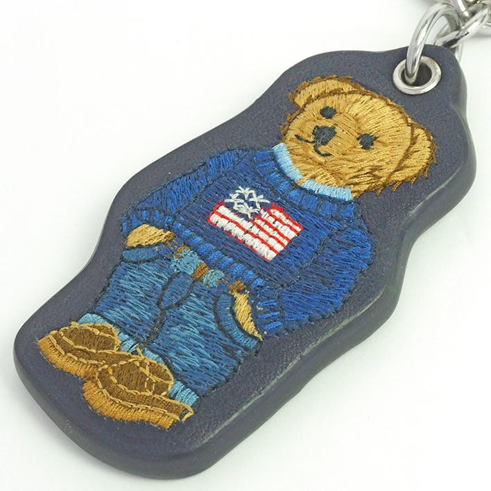 楽天市場】【美品】ラルフローレン Polo ベア レザー キー フォブ