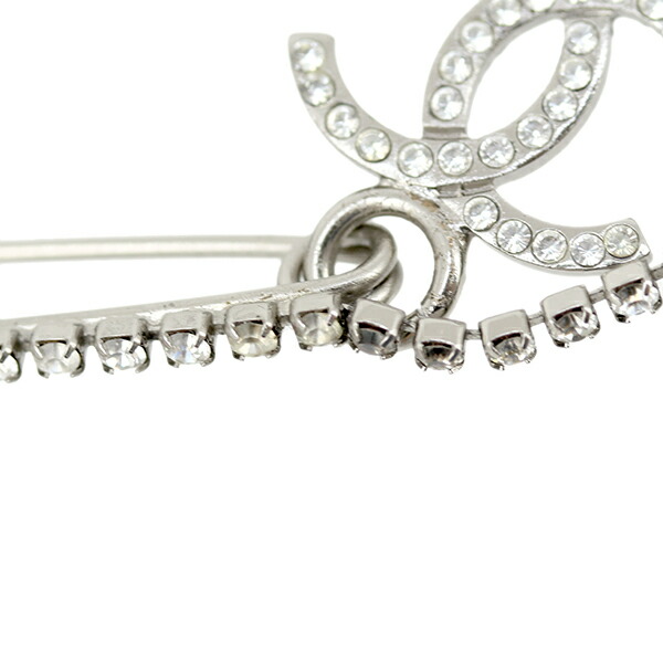 楽天市場】シャネル ブローチ ココマーク ダブルピン ストラス メタル