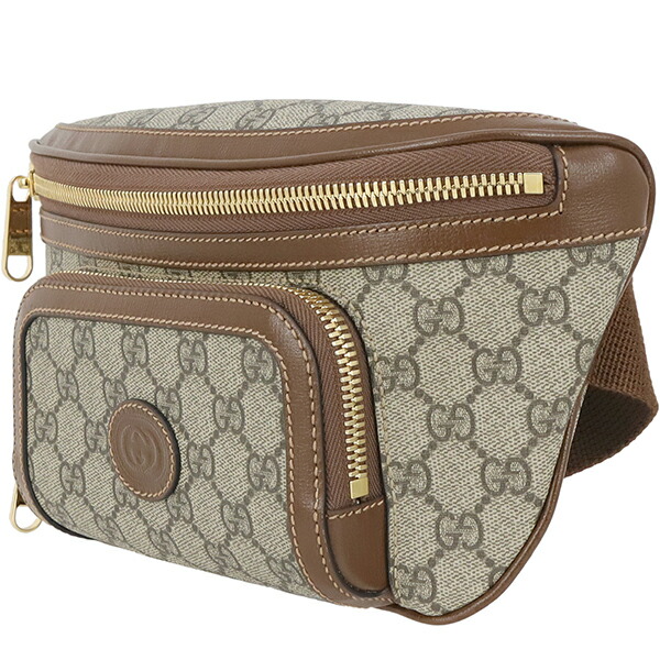 楽天市場】【未使用品】 グッチ ボディバッグ GG ラージ ベルトバッグ