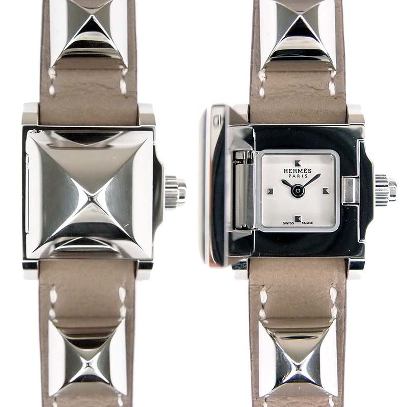 楽天市場】エルメス 時計 腕時計 ミニメドール クォーツ ホワイト文字