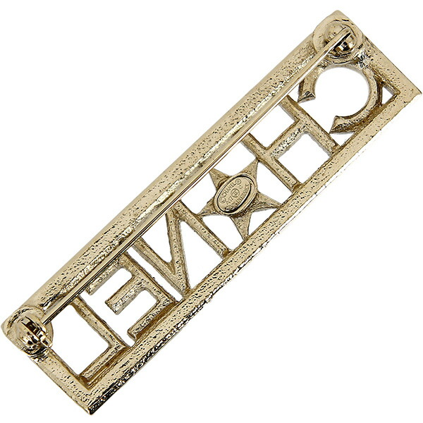 楽天市場】【20%OFF】 シャネル ブローチ CHANELロゴ シャンパン