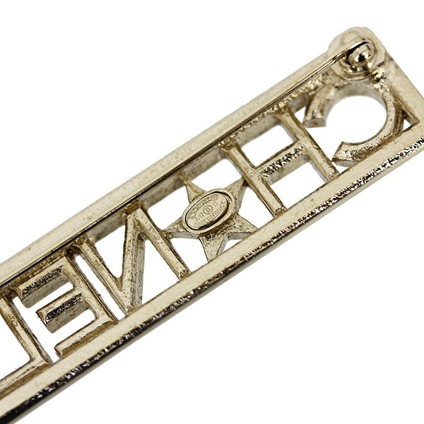 楽天市場】【20%OFF】 シャネル ブローチ CHANELロゴ シャンパン