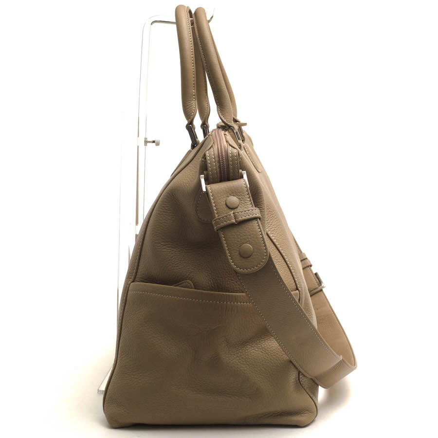 楽天市場】Kitamura ボストンバッグ キタムラ 牛革 サイドポケット付き