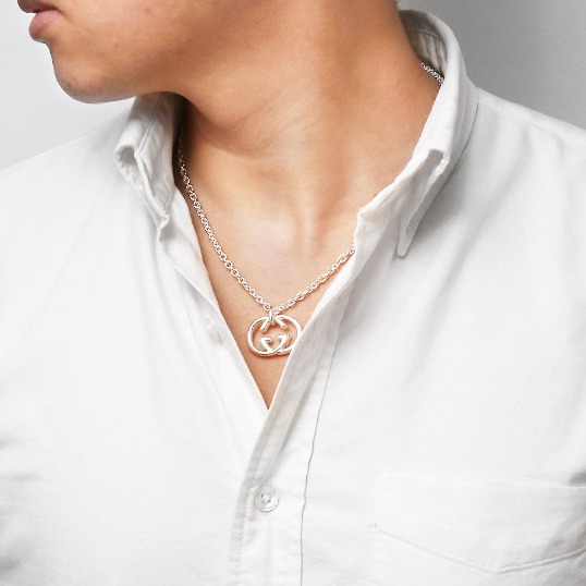 楽天市場】グッチ GUCCI ネックレス メンズ Gロゴモチーフ シルバー