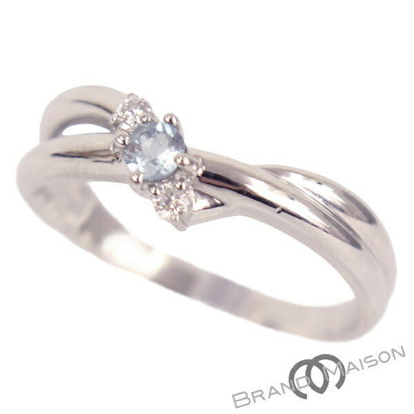 楽天市場】Aランク スタージュエリー アクアマリンリング Pt950