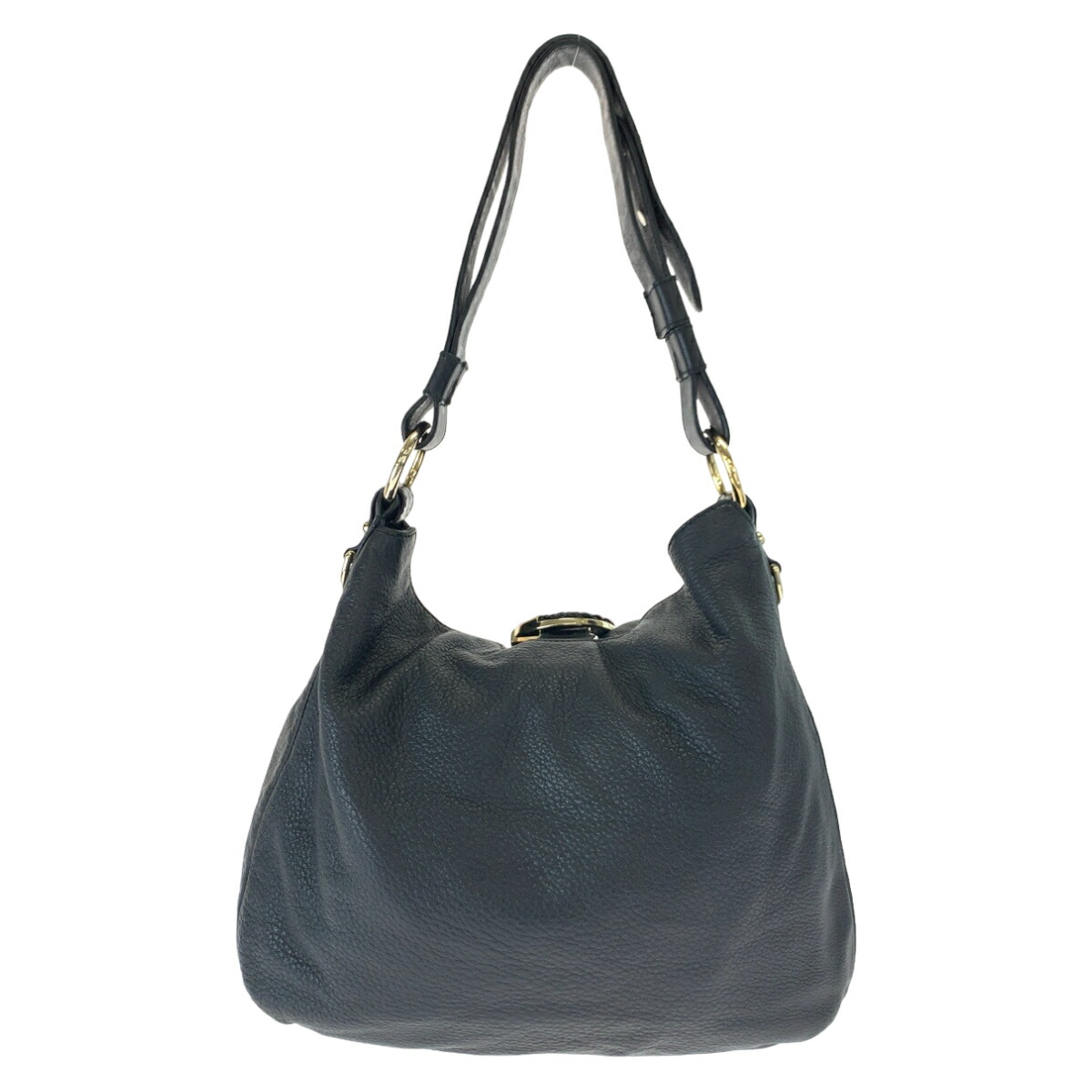 楽天市場】美品 GUCCI グッチ Gウェーブ ホーボー ブラック ゴールド