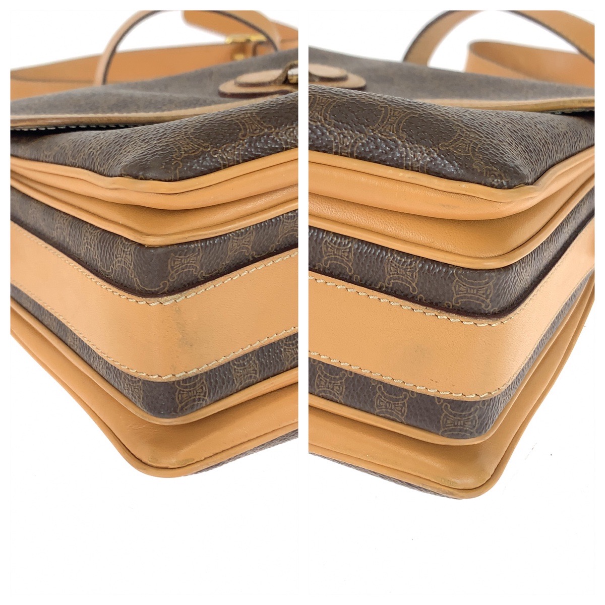 楽天市場】美品 CELINE セリーヌ ヴィンテージ マカダム柄 ブラウン