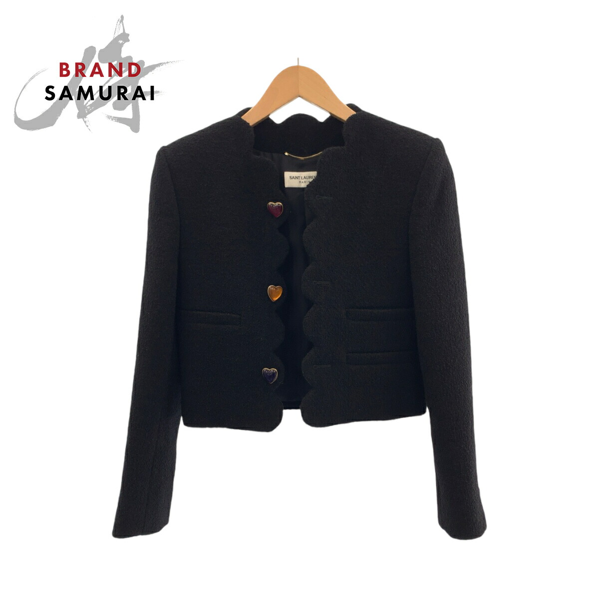 楽天市場】希少 美品 SAINT LAURENT サンローラン ブークレツイード