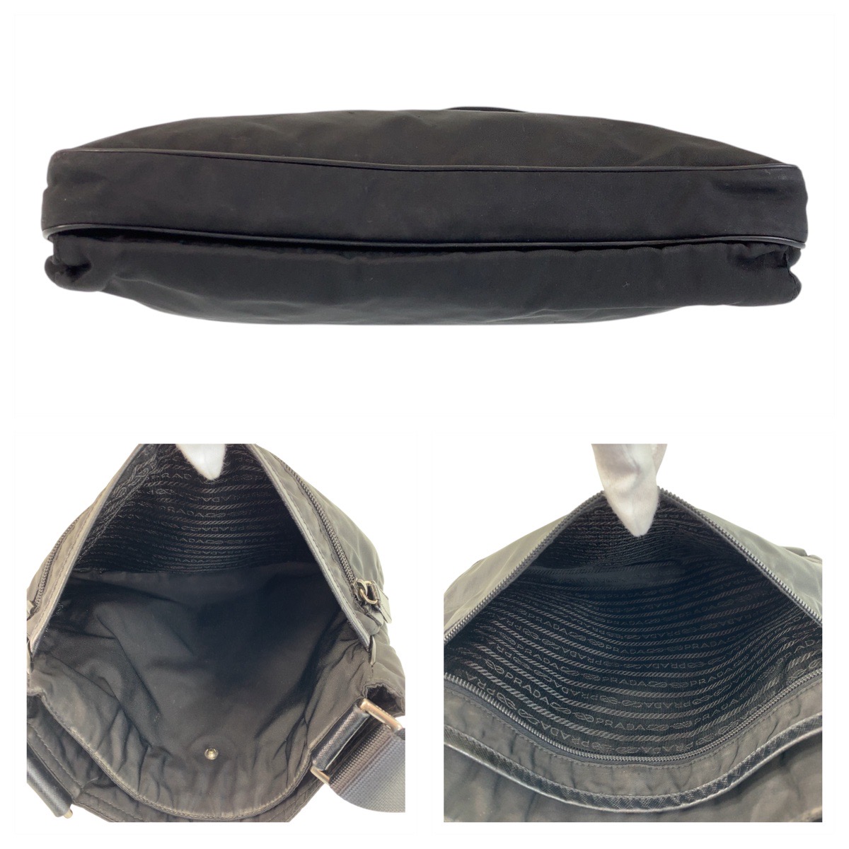 楽天市場】PRADA プラダ テスート 三角ロゴプレート ブラック 黒