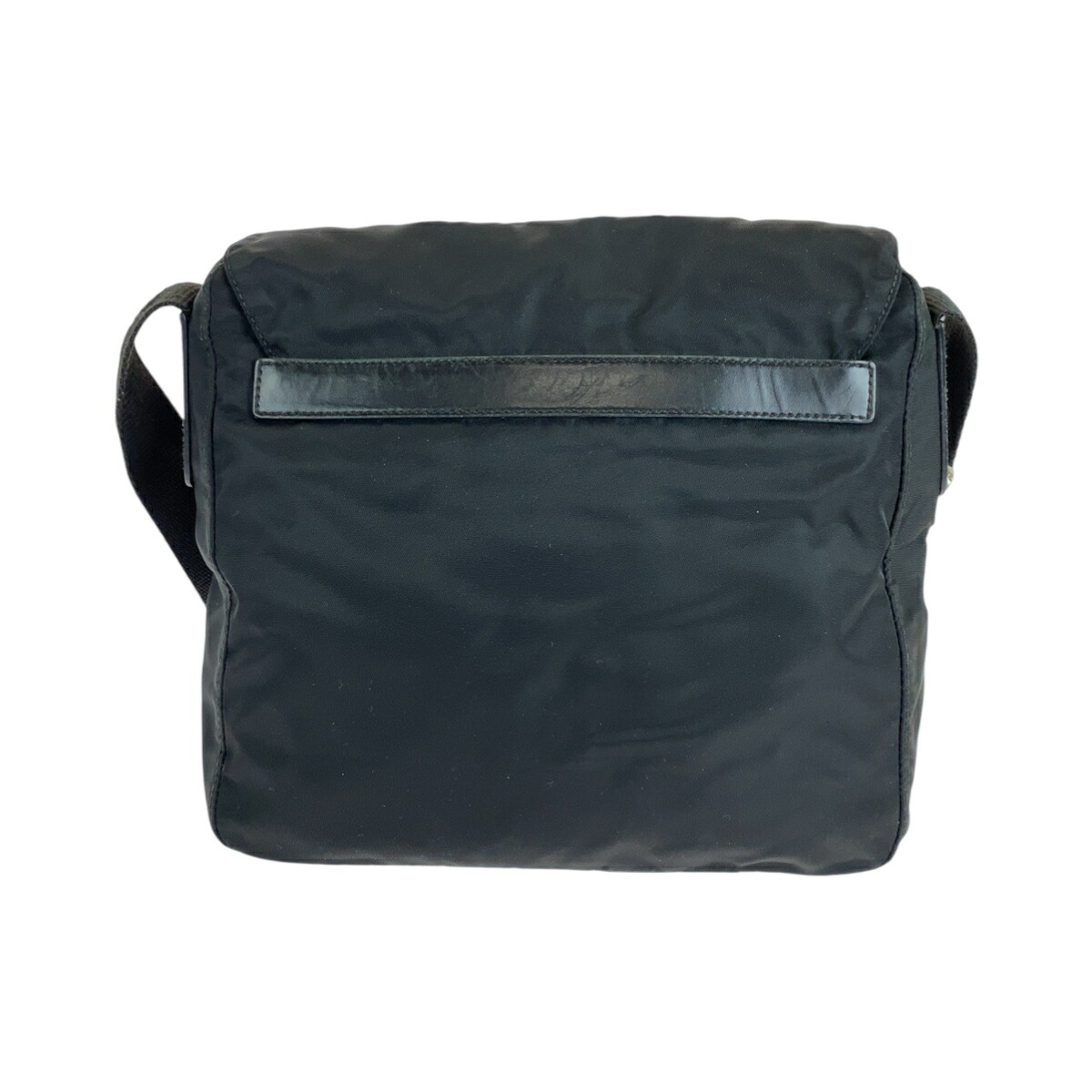 楽天市場】美品 PRADA プラダ テスート 三角ロゴプレート ブラック 黒