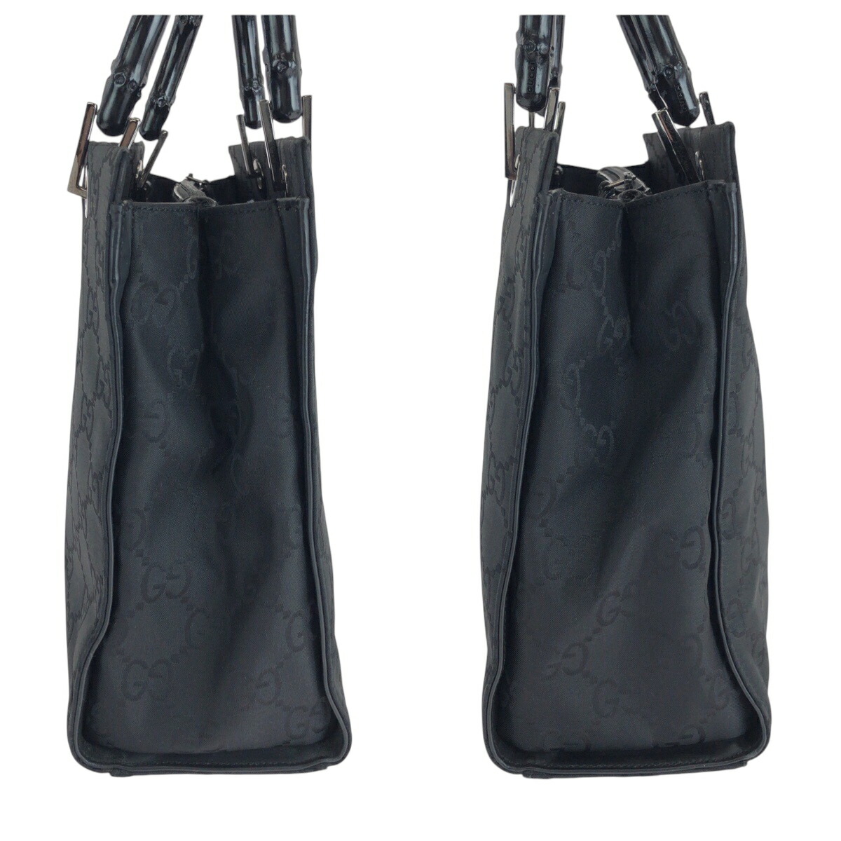 楽天市場】美品 GUCCI グッチ バンブー ブラック 黒 シルバー金具