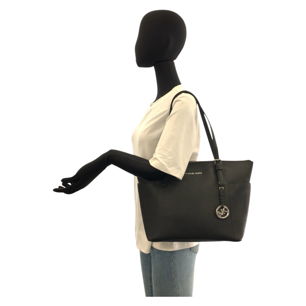 楽天市場】美品 Michael Kors マイケルコース ジェットセット ブラック