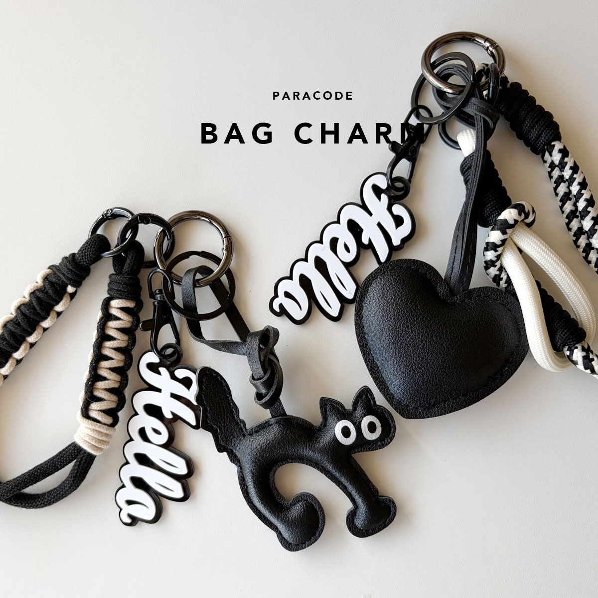 楽天市場】【先着150枚☆7％OFF2800円以上】Helloロゴチャーム ねこ