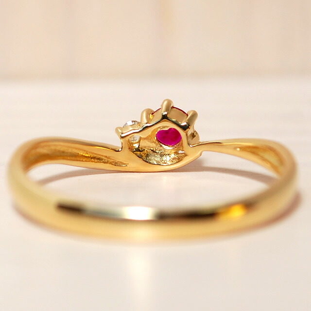 楽天市場】ルビー 指輪 リング レディース ダイヤモンドリング