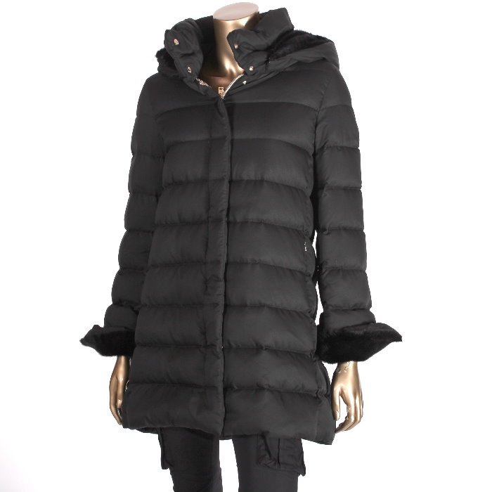 楽天市場】HERNO ヘルノ ダウンコート POLAR-TECH ブラック PI001795D