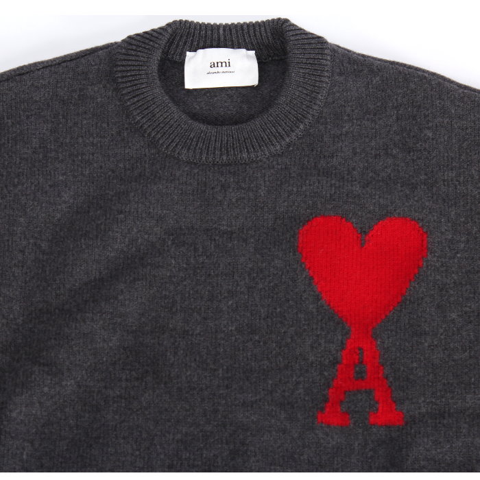楽天市場】アミ パリス AMI PARIS ウール セーター グレー UKS002 018