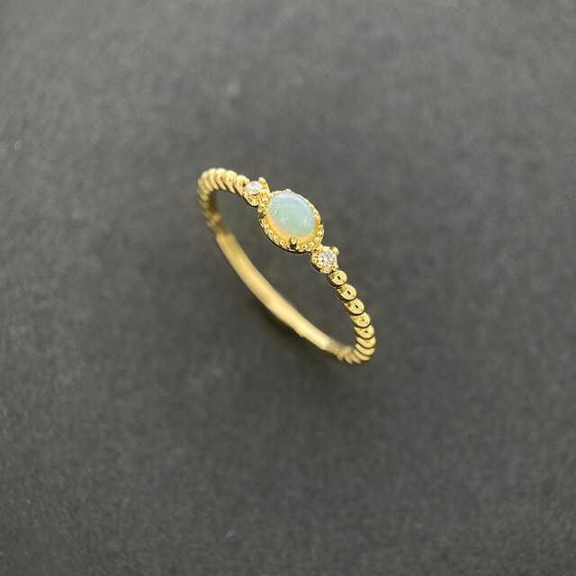 楽天市場】【スーパーSALE30%OFF】K18オパールリング destiny oval