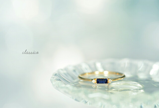 楽天市場】K18サファイア リング classico サファイア リング 指輪 K18