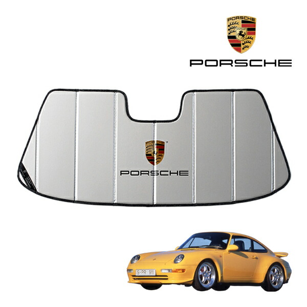 楽天市場】USポルシェ純正 専用設計 PORSCHE ロゴ入 サンシェード 吸盤