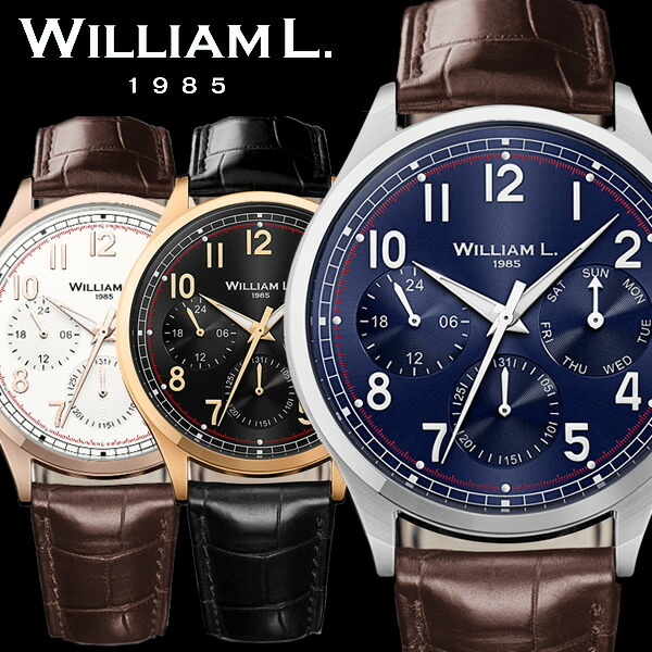 楽天市場】【WILLIAM L.1985】 ウィリアムエル メンズ 腕時計