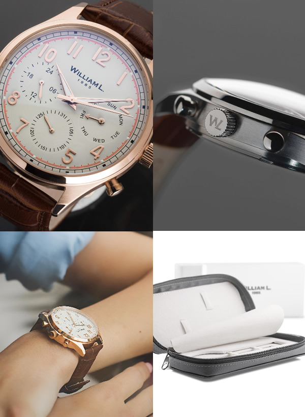 楽天市場】【WILLIAM L.1985】 ウィリアムエル メンズ 腕時計