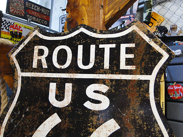 楽天市場】☆稀少な絶盤品☆ ルート66 ロードサイン U.S.ヘヴィー