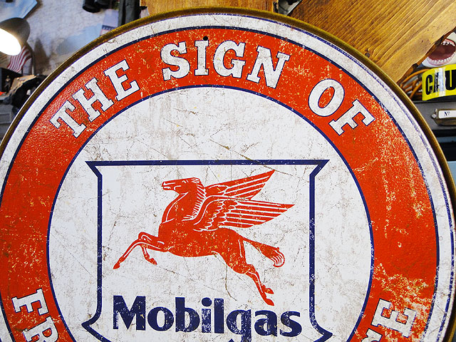 楽天市場】モービルガス ブリキ看板 フレンドリーサービス アメリカン