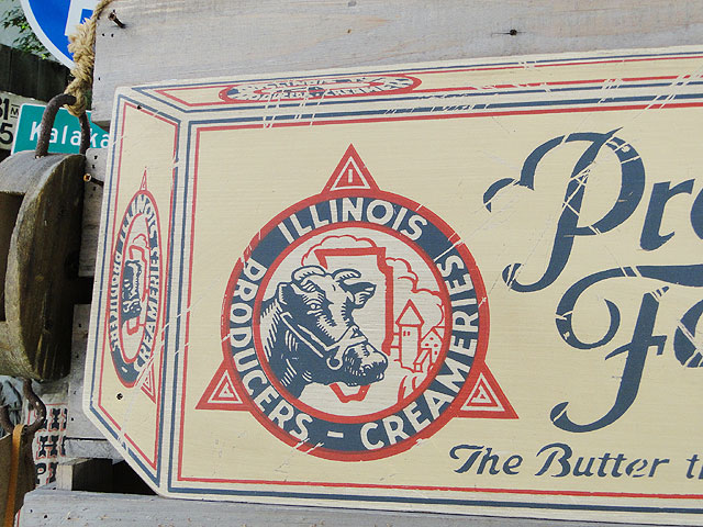 楽天市場】昔のアドバタイジング ウッドサイン （プレーリーファーム