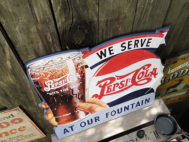 楽天市場】ペプシコーラ ヴィンテージサインボード （ボトルキャップ