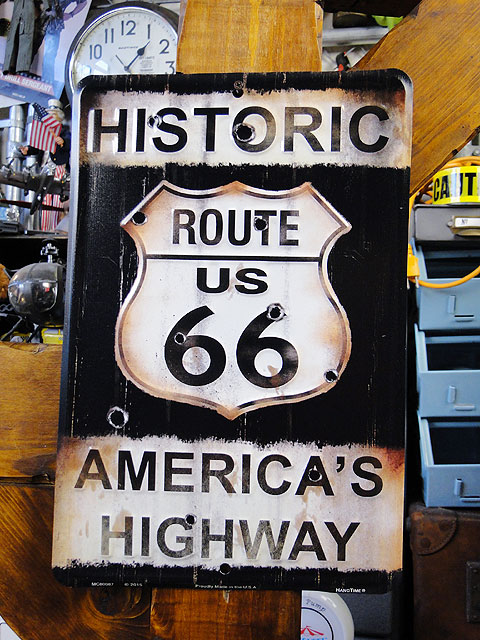 楽天市場】ルート66 弾丸ヴィンテージミニサイン 看板 アメリカン雑貨