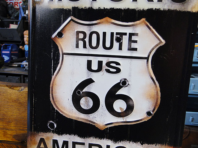 楽天市場】ルート66 弾丸ヴィンテージミニサイン 看板 アメリカン雑貨